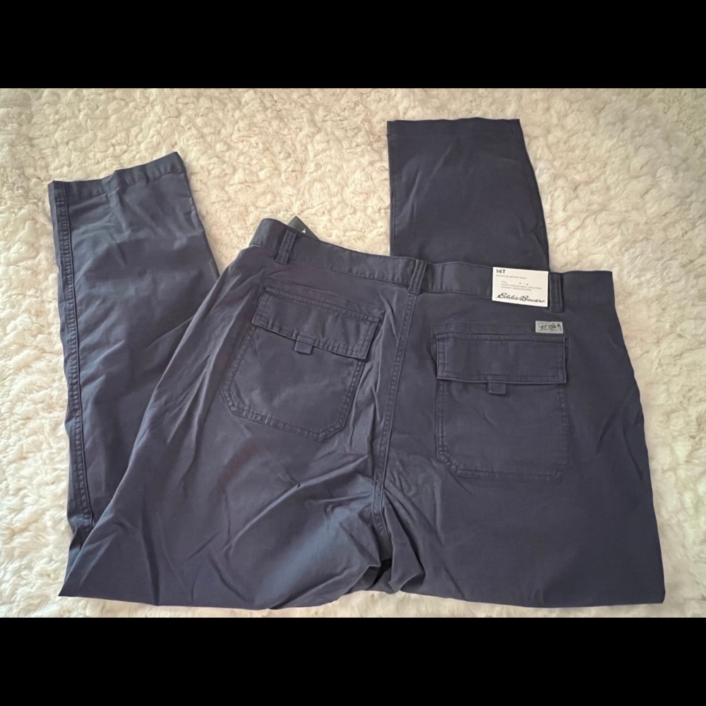 Eddie Bauer Pants Womens Size 14T Dusk Navy Lightweight Outdoor Hiking -New - Picture 7 of 8
